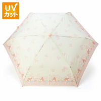 小禮堂 美樂蒂 抗UV折疊雨陽傘《粉米.花朵》折傘.雨傘.雨具