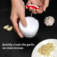 Household Manual Garlic Masher Hand Pull Type Garlic Blender Braised Minced Garlic Kitchen Gadgets Vegetables Meat Grinder
