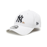 【NEW ERA】棒球帽 Party Vibe MLB 白黑 940帽型 爆米花 可調帽圍 紐約洋基 NYY 老帽(NE14148123)