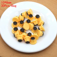 30Pcs/Bag Cute Resin Chocolate Pudding Jelly Simulation Fake Food Scrapbooking For Phone Case Decoration DIY Hair Accessories