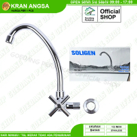 Kran Angsa Stainless Steel Wastafel Cuci Piring Soligen 203 / Kran Dapur Anti Karat