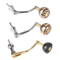 Metal Fishing Reel Handle Carbon Brazing Rocker Grip Spinning Wheel Long Cast Wheel Handle Fishing R
