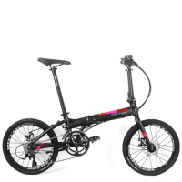 20 Inch Folding Bike 18 Speed 4 Bearing Wheelset Small Wheel Bicycle For Adult Aluminum Alloy Speed Frame MTB Road Bike