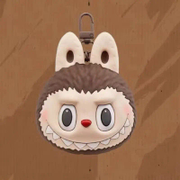 [READY STOCK] - 100% ORIGINAL POPMART THE MONSTER LABUBU BROWN SILICONE EARPHONE BAG / AIRPODS BAG