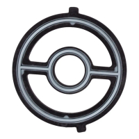Set gasket dan segel rumah penyejuk minyak enjin (3 keping) – getah dan logam, penggantian langsung 