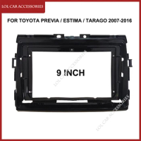 9 Inch For Toyota PREVIA / Estima / Tarago Car Radio Android MP5 Player Casing Frame 2 Din Head Unit Fascia Stereo Dash Cover