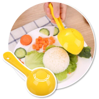 【蕉蕉購物】日式家用DIY按壓式煲飯匙(不沾黏 咖哩飯 蓋飯 飯匙 壓模 廚房小物 露營 野餐)