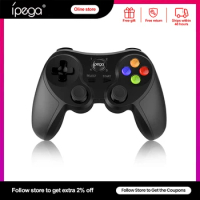 Ipega Mobile Phone Game Controller Wireless Bluetooth Gamepad Joystick with Removable Bracket for iOS Android Smart Phones PC