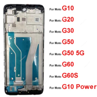 Front Display Screen Middle Frame For Motorola MOTO G10 G20 G30 G50 5G G60 G60S G10 Power LCD Bezel Plate Panel Chassis Housing