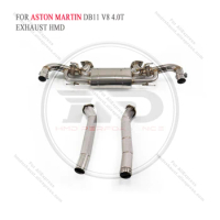 HMD Full Exhaust System for Aston Martin DB11 V8 4.0T Stainless Steel Performance Catback Muffler Valve Tips Car Accessories