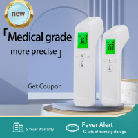 【STOCK】Medical grade non-contact forehead thermometer with 3-color backlight and 32 sets of memory. 
