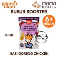 PLUM & BLUM Bubur Booster 50gr / Puree Bubur Instan MPASI Makanan Bayi Anak Plum and Blum BANDUNG 50