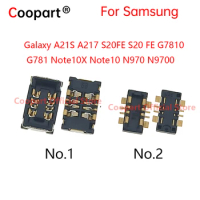 2Pcs New 8Pin FPC Battery Flex Clip Connector Plug For Samsung Galaxy A21S A217 S20FE G7810 G781 Note10 10X N970 N9700