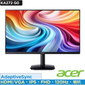 Acer 宏碁 KA272 G0 27型 IPS 螢幕 | 护眼技术、120Hz 刷新率、窄边框设计