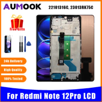 OEM OLED For Redmi Note12Pro 5G LCD Display Touch Screen Digitizer Assembly For Redmi Note12Pro Plus With Frame Replacement