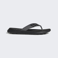 【adidas 愛迪達】Comfort Flip Flop 男女 人字拖鞋 夾腳 休閒 夏日 海灘 泳池 黑灰(FY8654)