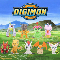 FGCdig Figure Set Digimon Action Figure Set Digital Monster Agumon Patamon Greymon Tailmon Palmon Bi