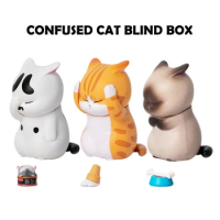 Hairun 1Pcs/3Pcs Mini Cat Mystery Box Cute Anger and distress expression cat Blind Box Children's Birthday Christmas Gift