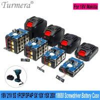 แบตเตอรี่สว่านเกลียว, Turmera, 18V และ 21V, กล่องใส่แบตเตอรี่, ที่ใส่ 18650 5X, 10X, 15X, 20X, BMS เ