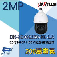 昌運監視器 大華 DH-SD49225N-HC-LA 25倍 1080P HDCVI 紅外線快速球攝影機