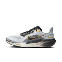 【NIKE 耐吉】AIR ZOOM PEGASUS 41 PRM 運動鞋 慢跑鞋 男鞋 灰 金 小飛馬 回彈 緩震(HQ2938-100)