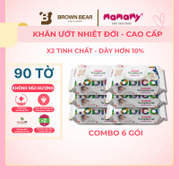 Khăn Ướt Mamamy Tropical 90 Tờ Có Nắp  Dịu Nhẹ Da Bé, Không Mùi / Cúc Vạn Thọ, Giấy Ướt Cho Trẻ Em