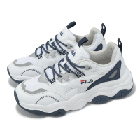 FILA 休閒鞋 Turbine 女鞋 白 藍 拼接 緩衝 老爹鞋 斐樂(5J346Y132)