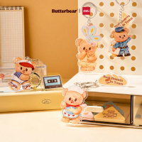 เก็บเงินปลายทาง. (ฺButterBear X Deli) พวงกุญแจ พวงกุญแจอะคริลิค พวงกุญแจน้องหมีเนย บัตเต้อแบร์ (สุ่ม