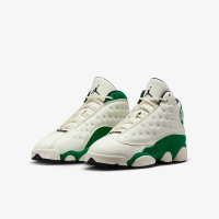 【NIKE 耐吉】休閒鞋 Air Jordan 13 Retro GS 大童 女鞋 米白 綠 復古 AJ13(HQ0780-103)