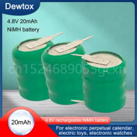 4.8V 20mAh Ni-MH Rechargeable Batteries for Car LED Torch Lenser 7575 PLC Data Backup Power Calculator Toys Ni MH Button Cell