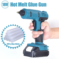 Hot Melt Glue Gun With 11mm Glue Sticks Mini Industrial Guns Heat Temperature Thermo Electric Repair Tool Wireless 18V Glue Gun
