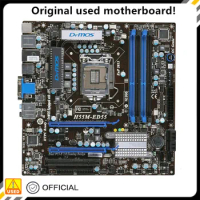 For H55M-ED55 Motherboard LGA 1156 DDR3 16GB For Intel H55 Desktop Mainboard SATA II PCI-E X16 Used AMI BIOS
