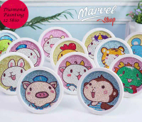 5D Diamond Painting DIY Kids Craft lukisan kristal FREE Frame- 12 Shio