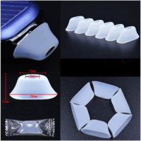 30/10/5pcs Disposable Transparent Food Grade Soft Silicone Mouthpiece For Flat interface Pod Kit Mouth Holder Nozzle Head Cover