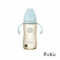 【PUKU藍色企鵝】飽飽歐蕾PPSU寬口練習奶瓶330ml-(三色)