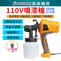 Komori 森森機具 110V 噴漆槍(噴漆噴槍 電動噴漆槍 噴塗 油漆乳膠漆水泥漆噴塗機 噴壺 塗刷)
