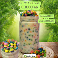 Rainbow Choco & White Chocolate Choco Jar – Premium Dessert Viral