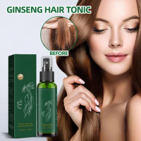 100ml Ginseng Hair Growth Lotion Ginseng Essence Hair Growth Spray Firm Hair-restorer Nourish and Prevent Hair Loss