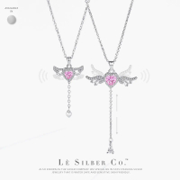 Le Silber Co.S925 - Cupids Secret Necklace Rantai Leher Perak