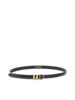 เข็มขัด Croc-Effect Leather