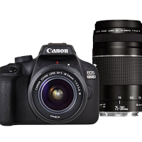CANON EOS 4000D+18-55mm III+75-300mmIII雙鏡組(中文平輸)