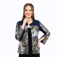 Blazer Batik Wanita - Atasan Batik - Bhatara Batik Arleta - Blazer Batik Modern Lengan Panjang L-XL 