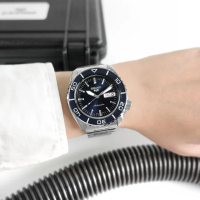 【SEIKO 精工】5 Sports 復刻機械錶 星期日期 防水100米 不鏽鋼手錶 藍色 42mm(SRPK97K1)