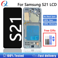 New G991 for s21 display with frame Mobile Phone Lcds for samsung galaxy s21 5g screen replacement pantalla Samsung s21 lcd