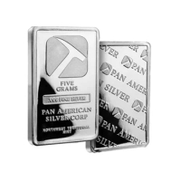 1oz America Pan American Mining Silver Bar Bullion Silver Plated Coin For Home Souvenir Collection