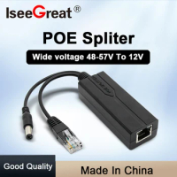 48V to 12V POE Spliter 100M Standard With Video And Power Supply of Monitoring Equipment for CCTV IP Camera Switch