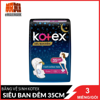 Băng Vệ Sinh Kotex Siêu Ban Đêm 35cm 3 Miếng/Gói