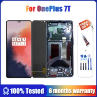 Super AMOLED Lcd For Oneplus 7T LCD DisplayTouch Screen Digitizer Assembly with Frame LCD Screen For One Plus 7T 1+7t screen