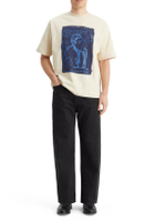 เสื้อยืดผู้ชาย Writer'S Block Loose Fit สี Parchment