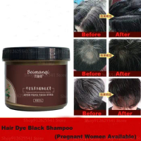 300ML Polygonum Multiflorum Natural Plant Hair Dye Black Shampoo Fast Dye White Grey Hair Removal Dye Coloring Black Hair